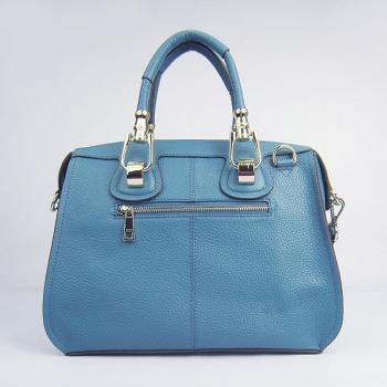 Hermes  bags 60669 2way Cow Leather Blue Replica