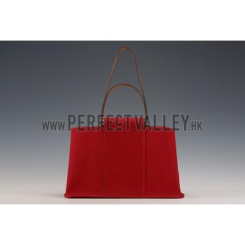 Hermes Herbag Tote Dark Red