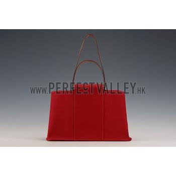 Hermes Herbag Tote Dark Red