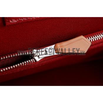 Hermes Herbag Tote Dark Red