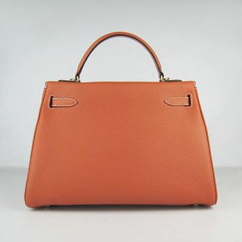 Hermes Kelly 6108 Cow Leather Orange