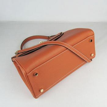 Hermes Kelly 6108 Cow Leather Orange