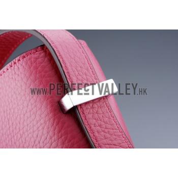 Cheap Hermes Constance Pink with Silver Buckle