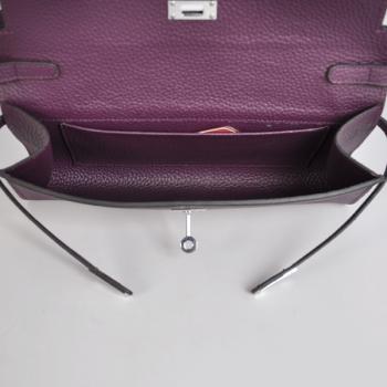 Cheap Hermes Kelly 60699 Cross Body Bag Cow Leather Purple