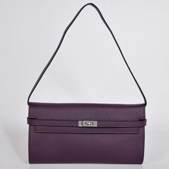 Cheap Hermes Kelly 60699 Cross Body Bag Cow Leather Purple