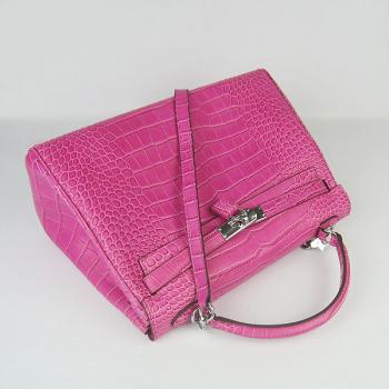 Hermes Kelly 6108 Ladies Crocodile Pink Replica