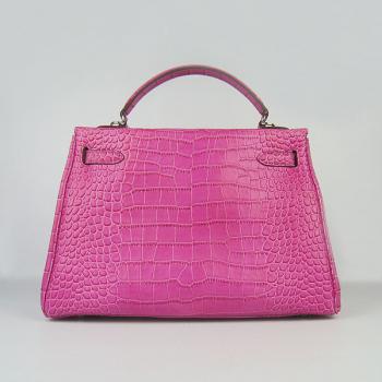 Hermes Kelly 6108 Ladies Crocodile Pink Replica