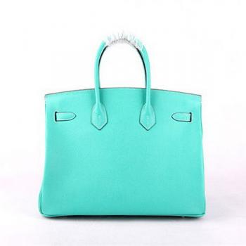 Cheap Hermes Original leather HB35 Ladies Lambskin Green