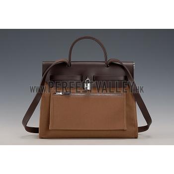 Hermes Herbag Brown Replica