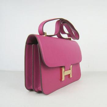 Hermes Constance H020 Ladies Cow Leather Pink Handbag