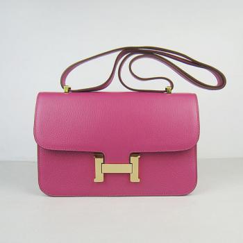 Hermes Constance H020 Ladies Cow Leather Pink Handbag