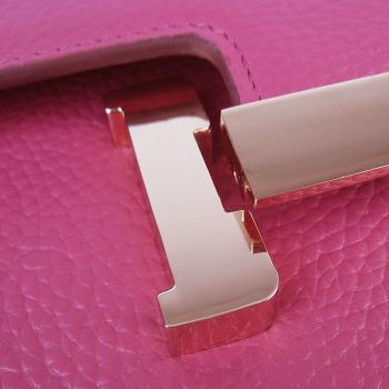 Hermes Constance H020 Ladies Cow Leather Pink Handbag