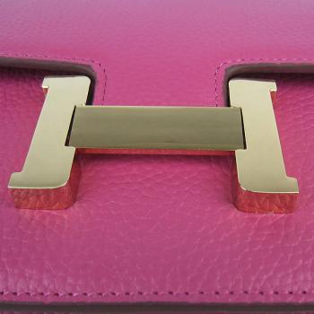 Hermes Constance H020 Ladies Cow Leather Pink Handbag