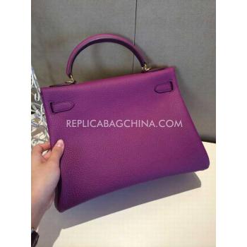 Replica Hermes Handbag Handbag Purple