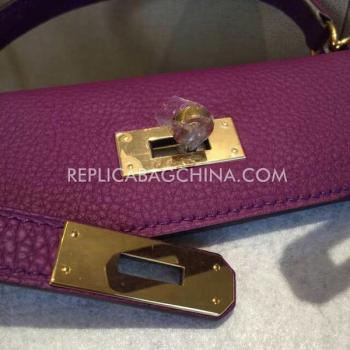 Replica Hermes Handbag Handbag Purple