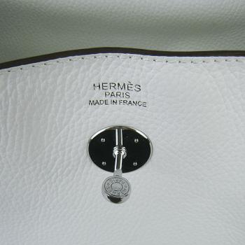 Hermes Lindy 6208 Cow Leather White