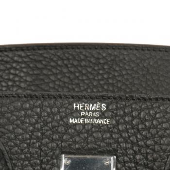 Hermes Original leather HB30 Ladies Handbag Black