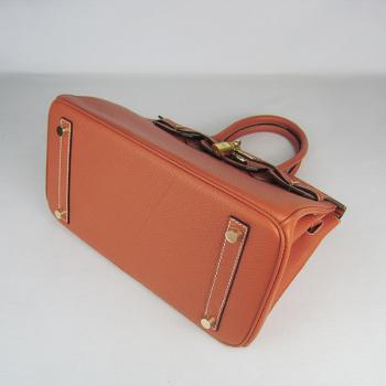 Hermes Birkin 6088 Ladies Handbag Orange Replica