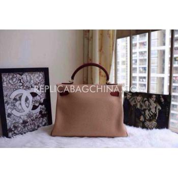 Hermes Kelly Handbag Brown