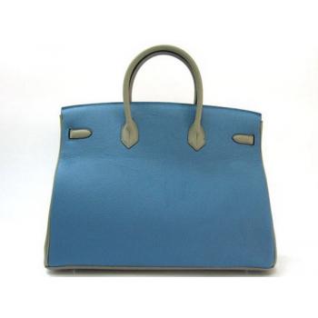 Hermes Birkin 6099 Ladies Cow Leather Grey Bag Replica