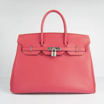 Hermes Original leather 6089 Ladies Handbag Red