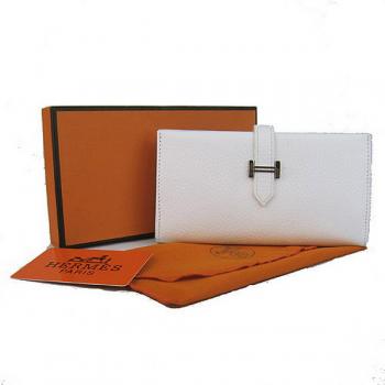 Hermes Wallet H008 Ladies White