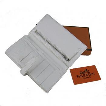 Hermes Wallet H008 Ladies White