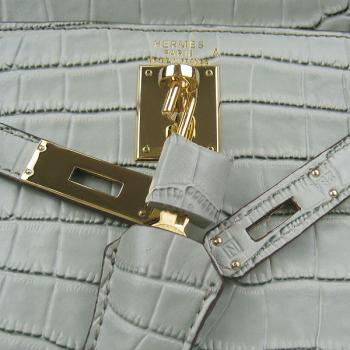 Hermes Kelly 6108 Ladies 2way Grey Handbag Replica