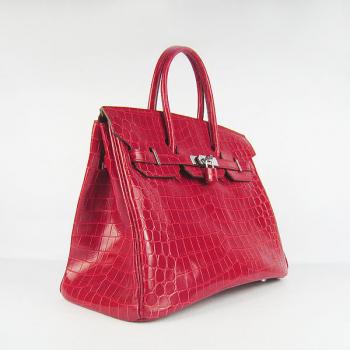 Hermes Birkin 6089 Ladies Crocodile Red Handbag