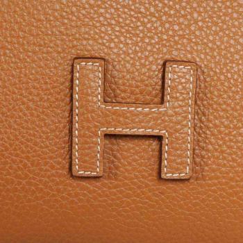 Hermes Clutches 1052 Ladies Cow Leather Coffee