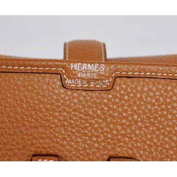 Hermes Clutches 1052 Ladies Cow Leather Coffee