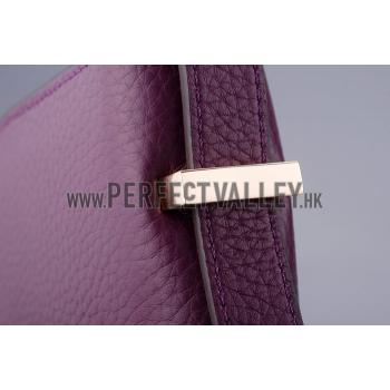 Hermes Constance Plum with Golden Buckle