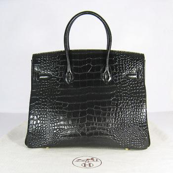 Replica Hermes Birkin 6089 Ladies Black Bag