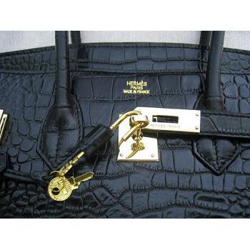 Replica Hermes Birkin 6089 Ladies Black Bag