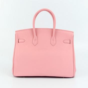 Hermes Birkin 6089 Handbag Cow Leather Pink