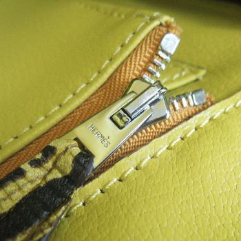 Hermes Birkin 6088 Ladies Lizard Leather Yellow Bag