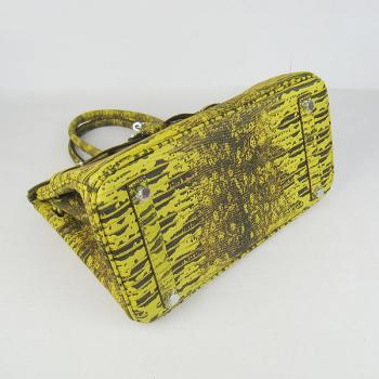 Hermes Birkin 6088 Ladies Lizard Leather Yellow Bag