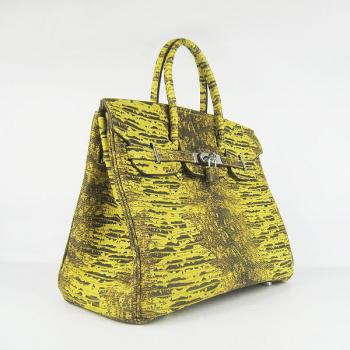 Replica Hermes Birkin 6089 Ladies Handbag Yellow HM11745