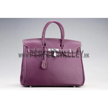 Hermes Birkin Plum