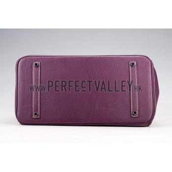 Hermes Birkin Plum