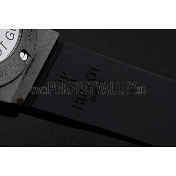 Hublot Big Bang Carbon Dial With Red Markings Carbon Case And Bezel Black Rubber Strap  622775