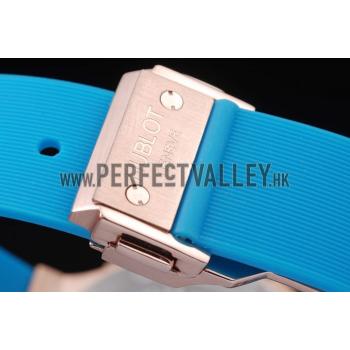 Hublot Big Bang Tutti Frutti Blue Strap Gold Dial