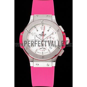 Hublot Big Bang Pink Strap White Dial Watch