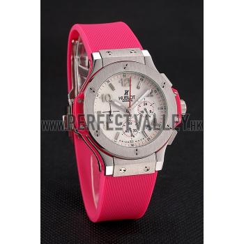 Hublot Big Bang Pink Strap White Dial Watch