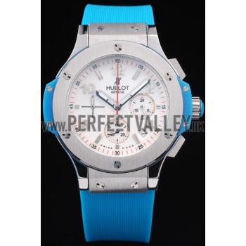 Hublot Big Bang Blue Strap White Dial Watch