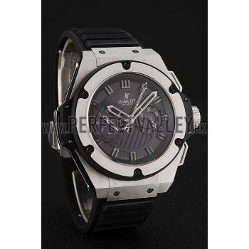 Replica Swiss Hublot King Power Stainless Steel with Rubber Band shb11 621404