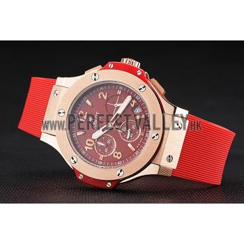 Hublot Big Bang Red Strap Red Dial Watch 98069