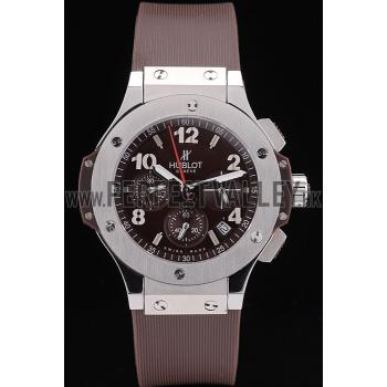 Hublot Big Bang Brown Strap White Dial Watch