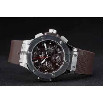 Hublot Big Bang Brown Strap White Dial Watch