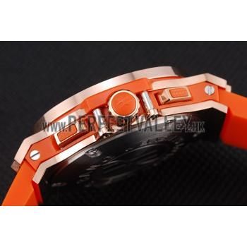 Hublot Big Bang Tutti Frutti Orange Strap Gold Dial